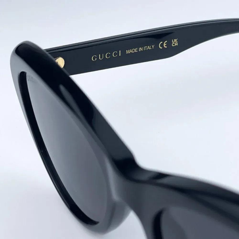 NEW Gucci GG1170S 001 Black Grey Cat Eye Women Sunglasses